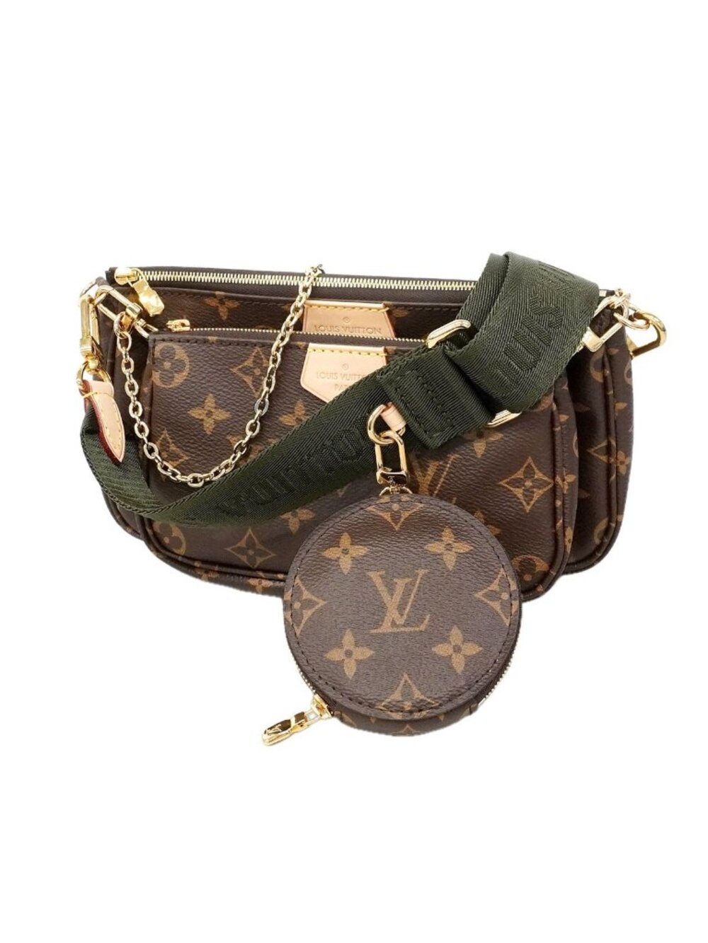 Louis Vuitton Shoulder Bag Monogram Multi Pochette Accessoires Khaki